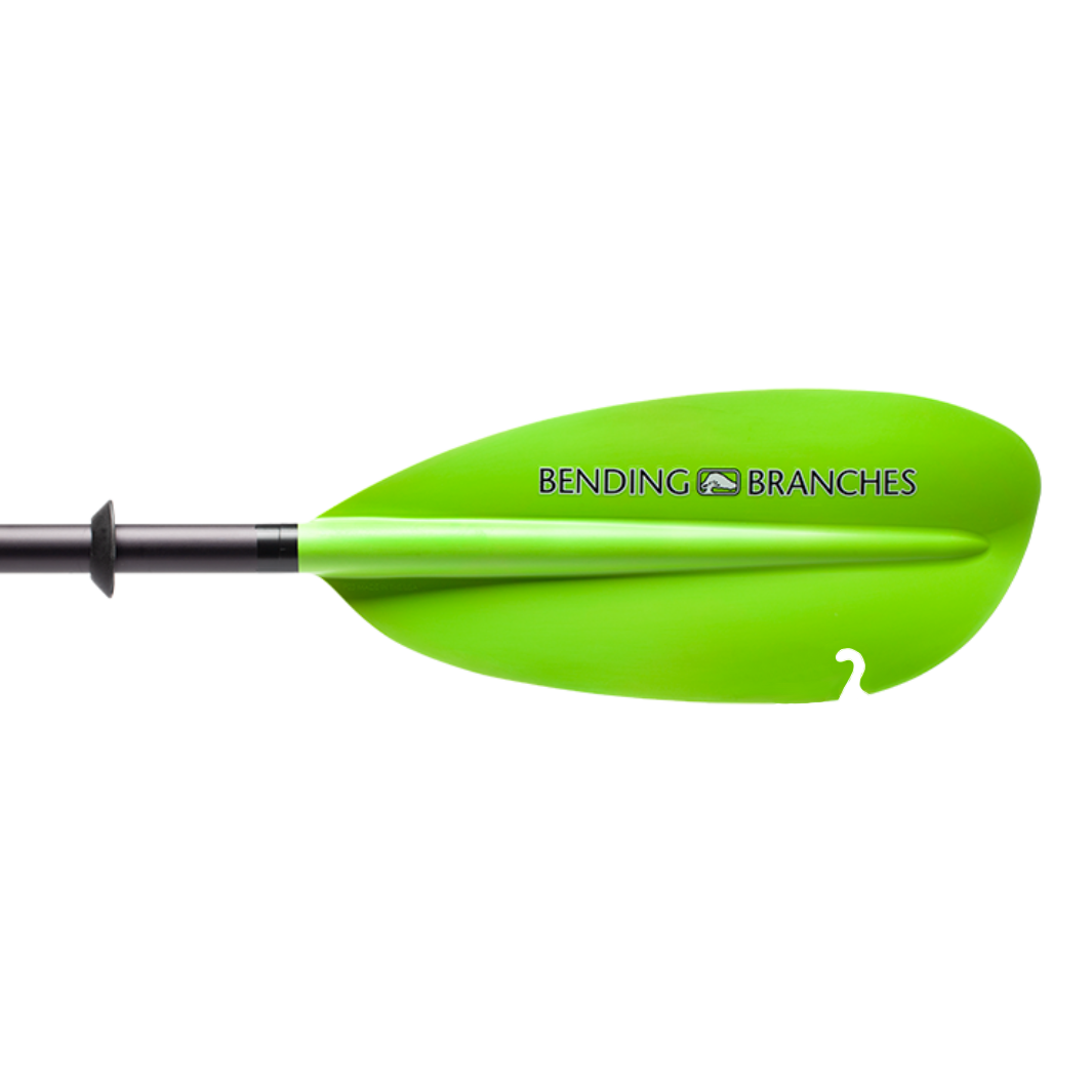 angler drift snap button electric green blade back