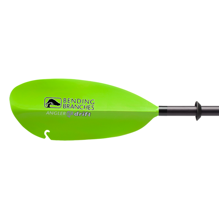 angler drift snap button electric green left blade