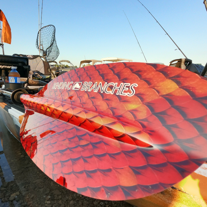 angler pro plus copperhead close up attach to side of kayak