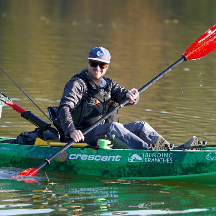 Lifestyle image of the sticker on a kayak