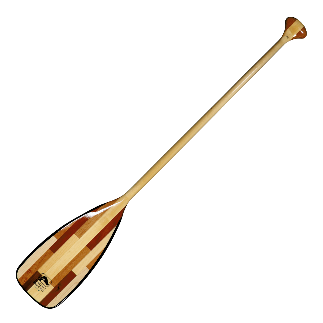 Catalyst ST wooden canoe paddle full paddle blade to grip from the front