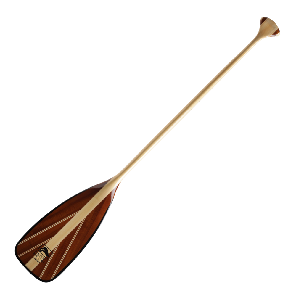 Java ST wooden canoe paddle full image of paddle blade to grip