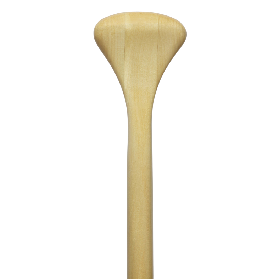 Loon wooden canoe paddle grip from the front