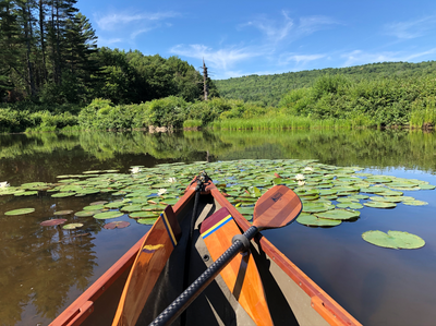 Kayaking an Adirondack Guideboat