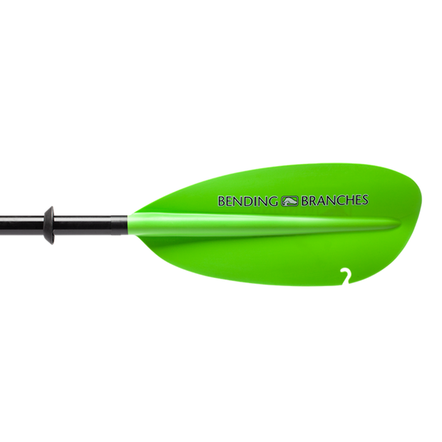 angler classic snap button electric green blade back