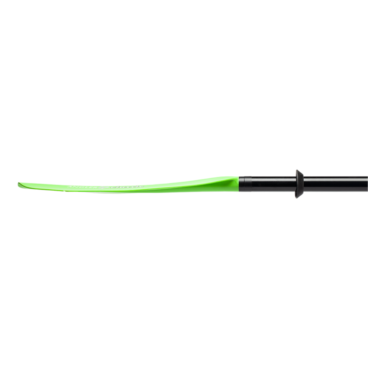 angler classic snap button electric green blade profile