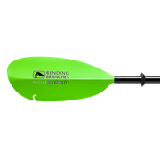 angler classic snap button electric green left blade