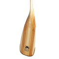 BB Special wooden canoe paddle blade image 45 degrees to show the 11 degree bend