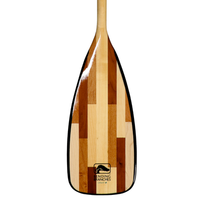 Catalyst ST wooden canoe paddle blade from the front