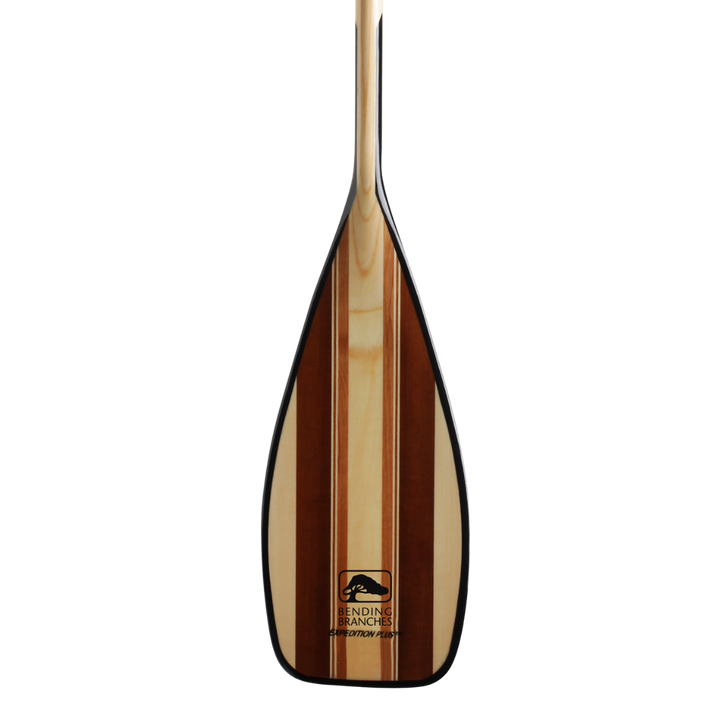 Expedition Plus wooden canoe paddle blade from the front
