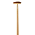 Expedition Plus wooden canoe paddle grip from the front (true T-grip)