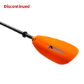 slice glass snap button kayak paddle blade angled
