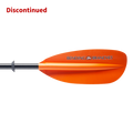 slice glass snap button kayak paddle blade back
