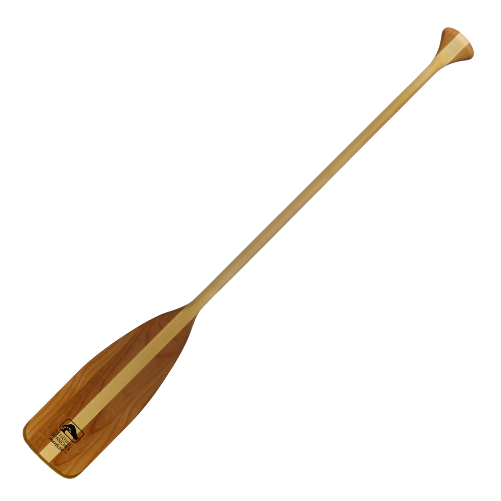 Traveler wooden canoe paddle full paddle blade to grip from the front