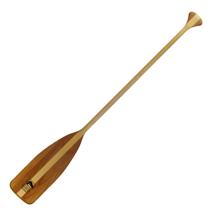 Traveler wooden canoe paddle full paddle blade to grip from the front